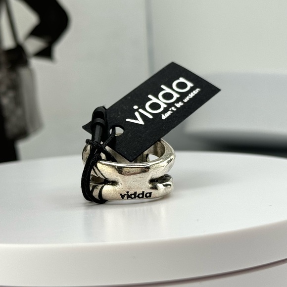 Silver ring with triangle Aquamarine, Blue crystal - Picture 6 of 7